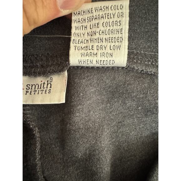 Hasting & Smith Petite Slim Leg Pants Gray Petite M NWT Stretch Comfort Pull-On - Picture 8 of 9